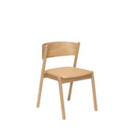 Oblique Dining Chair with Padded Seat | FSC® Certified Wood | Natural