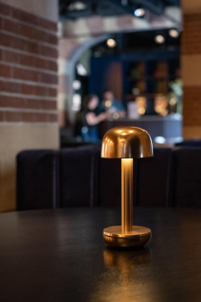 Two | LED Portable Table Lamp | Gold