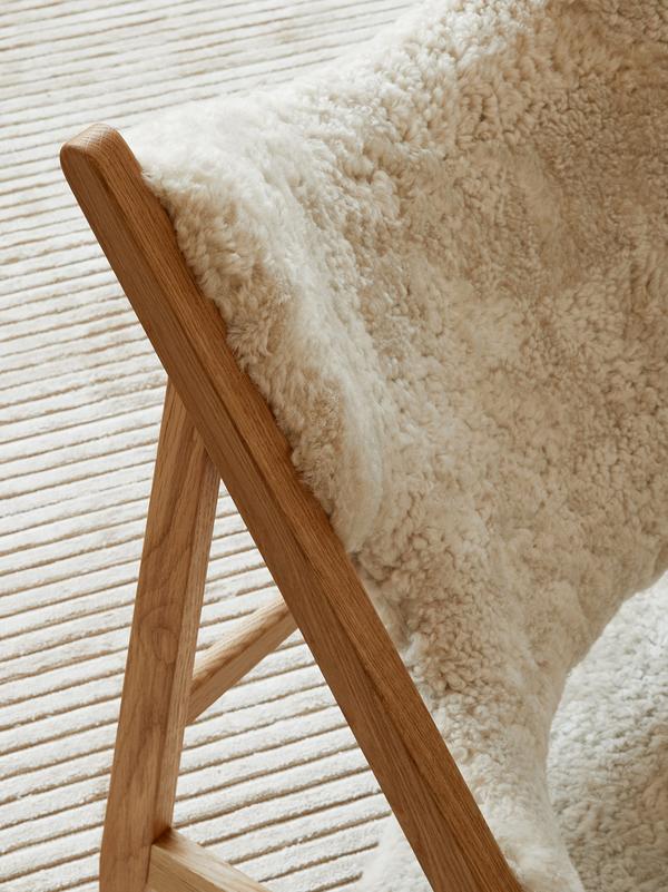 Sheepskin Knitting Lounge Chair | Various Colours